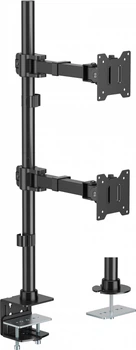Настольное крепление для двух мониторов OfficePro 17-49" 2-20 кг Black (MA122B)