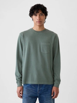 Лонгслив мужской GAP 712160600 3XL Зеленый (1159846210)