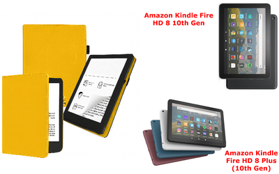Чехол CRAYTON для Amazon Kindle Fire HD 8 10th Gen, Fire HD 8 Plus (10th Gen) – стиль, защита, цвет Yellow