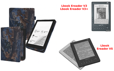 Чохол CRAYTON для Lbook Ereader V3, V3+, V5 — стиль, захист, колір Hrab