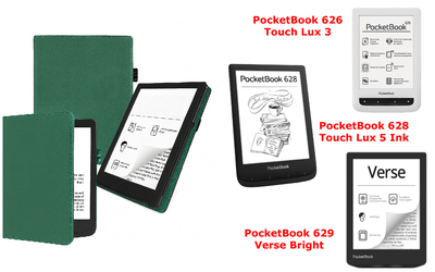Чехол CRAYTON для PocketBook 626, 628, 629 – стиль, защита, цвет Green