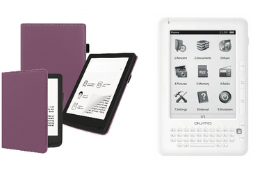 Чохол CRAYTON для Qumo Libro II HD — стиль, захист, колір Purple