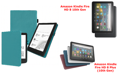 Чехол CRAYTON для Amazon Kindle Fire HD 8 10th Gen, Fire HD 8 Plus (10th Gen) – стиль, защита, цвет Biryza