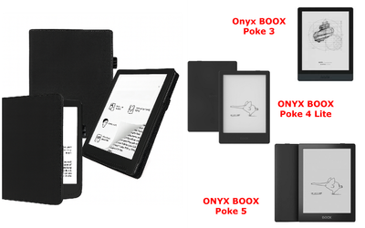 Чехол CRAYTON для Onyx BOOX Poke 3, Poke 4 Lite, Poke 5 – стиль, защита, цвет Black