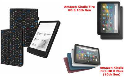 Чохол CRAYTON для Amazon Kindle Fire HD 8 10th Gen, Fire HD 8 Plus (10th Gen) — стиль, захист, колір Fashn-Black