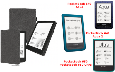 Чохол CRAYTON для PocketBook 640, 641, 650, 650 Ultra — стиль, захист, колір Gray