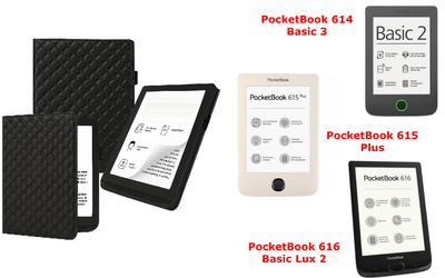 Чохол CRAYTON для PocketBook 614, 615, 616 — стиль, захист, колір Karos Black