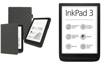 Чехол CRAYTON для Pocketbook Inkpad 3 PB740 – стиль, защита, цвет Karos Gray