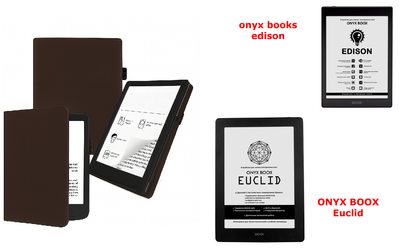 Чохол CRAYTON для onyx books edison, Euclid — стиль, захист, колір Braun