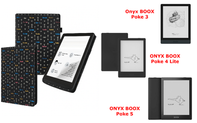Чехол CRAYTON для Onyx BOOX Poke 3, Poke 4 Lite, Poke 5 – стиль, защита, цвет Fashn-Black