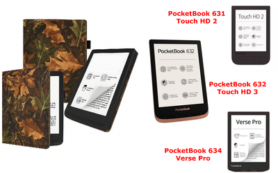 Чехол CRAYTON для PocketBook 631, 632, 634 – стиль, защита, цвет Klen