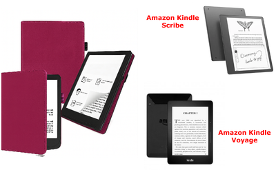 Чехол CRAYTON для Amazon Kindle Scribe, Voyage – стиль, защита, цвет Hot Pink