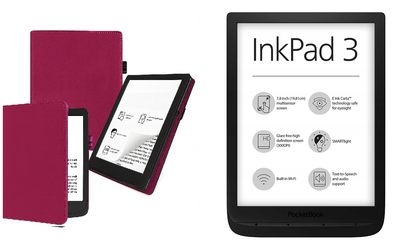 Чехол CRAYTON для Pocketbook Inkpad 3 PB740 – стиль, защита, цвет Hot Pink