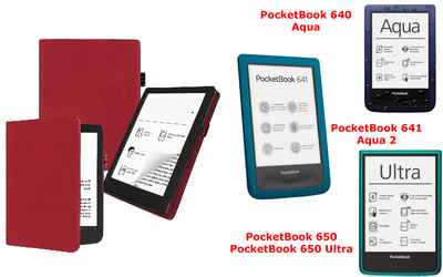 Чехол CRAYTON для PocketBook 640, 641, 650, 650 Ultra – стиль, защита, цвет Bordo