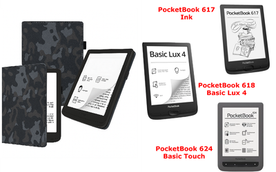 Чехол CRAYTON для PocketBook 617, 618, 624 – стиль, защита, цвет Xaki Winter