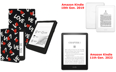Чехол CRAYTON для Amazon Kindle 10th Gen. 2019, 11th Gen. 2022 – стиль, защита, цвет Love