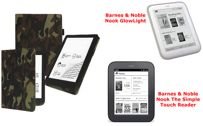 Чехол CRAYTON для Barnes & Noble Nook GlowLight, The Simple Touch Reader – стиль, защита, цвет Xaki TM