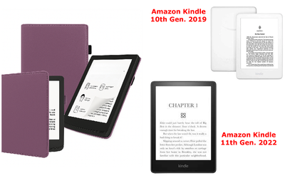 Чехол CRAYTON для Amazon Kindle 10th Gen. 2019, 11th Gen. 2022 – стиль, защита, цвет Purple
