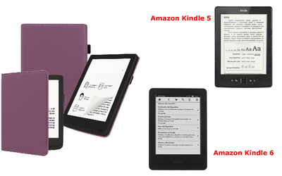 Чехол CRAYTON для Amazon Kindle 5, Amazon Kindle 6 – стиль, защита, цвет Purple