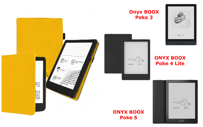 Чехол CRAYTON для Onyx BOOX Poke 3, Poke 4 Lite, Poke 5 – стиль, защита, цвет Yellow
