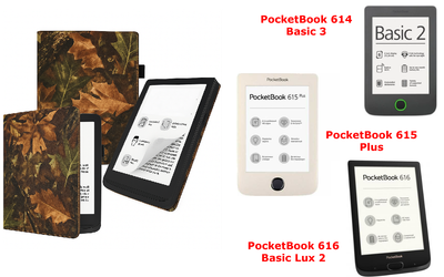 Чехол CRAYTON для PocketBook 614, 615, 616 – стиль, защита, цвет Klen