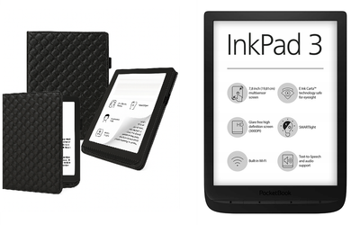 Чехол CRAYTON для Pocketbook Inkpad 3 PB740 – стиль, защита, цвет Karos Black