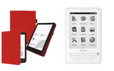 Чехол CRAYTON для Qumo Libro II HD – стиль, защита, цвет Red