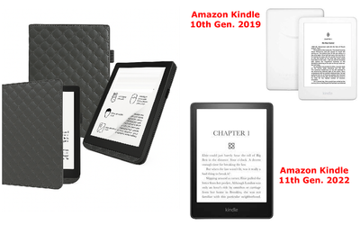 Чехол CRAYTON для Amazon Kindle 10th Gen. 2019, 11th Gen. 2022 – стиль, защита, цвет Karos Gray