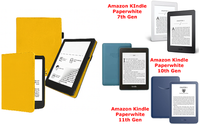 Чехол CRAYTON для Amazon KIndle Paperwhite 7th Gen, 10th Gen, 11th Gen – стиль, защита, цвет Yellow