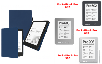 Чехол CRAYTON для PocketBook Pro 602, 603, 903 – стиль, защита, цвет Blue TM