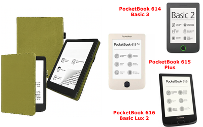 Чехол CRAYTON для PocketBook 614, 615, 616 – стиль, защита, цвет Oluva