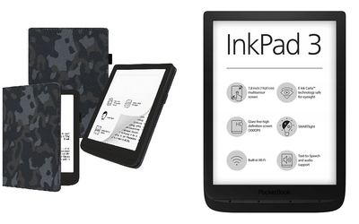Чехол CRAYTON для Pocketbook Inkpad 3 PB740 – стиль, защита, цвет Xaki Winter