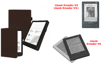 Чехол CRAYTON для Lbook Ereader V3, V3+, V5 – стиль, защита, цвет Braun
