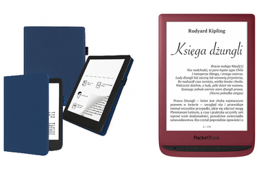 Чехол CRAYTON для PocketBook Touch Lux 5 – стиль, защита, цвет Blue TM