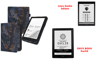 Чохол CRAYTON для onyx books edison, Euclid — стиль, захист, колір Hrab