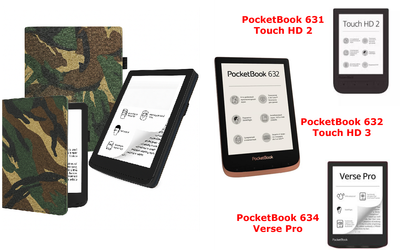 Чехол CRAYTON для PocketBook 631, 632, 634 – стиль, защита, цвет Saxara
