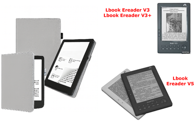 Чехол CRAYTON для Lbook Ereader V3, V3+, V5 – стиль, защита, цвет Silver