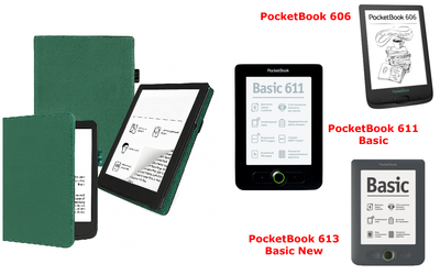 Чохол CRAYTON для PocketBook 606, 611, 613 — стиль, захист, колір Green