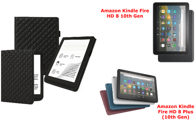 Чехол CRAYTON для Amazon Kindle Fire HD 8 10th Gen, Fire HD 8 Plus (10th Gen) – стиль, защита, цвет Karos Black