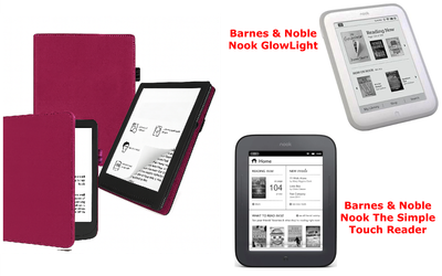 Чехол CRAYTON для Barnes & Noble Nook GlowLight, The Simple Touch Reader – стиль, защита, цвет Hot Pink