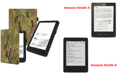 Чехол CRAYTON для Amazon Kindle 5, Amazon Kindle 6 – стиль, защита, цвет Multikam