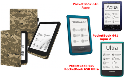 Чохол CRAYTON для PocketBook 640, 641, 650, 650 Ultra — стиль, захист, колір Pixel M14