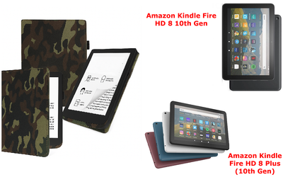 Чехол CRAYTON для Amazon Kindle Fire HD 8 10th Gen, Fire HD 8 Plus (10th Gen) – стиль, защита, цвет Xaki TM