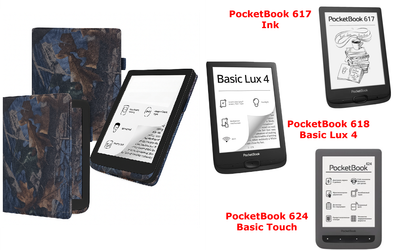 Чехол CRAYTON для PocketBook 617, 618, 624 – стиль, защита, цвет Hrab