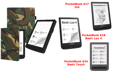 Чехол CRAYTON для PocketBook 617, 618, 624 – стиль, защита, цвет Saxara