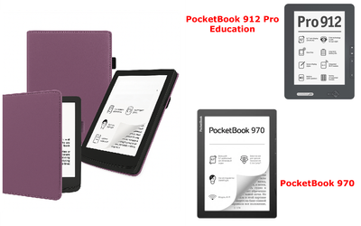 Чехол CRAYTON для PocketBook 912, 970 – стиль, защита, цвет Purple