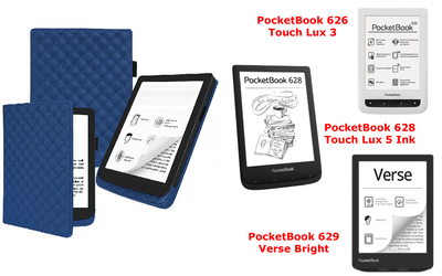 Чехол CRAYTON для PocketBook 626, 628, 629 – стиль, защита, цвет Karos Blue