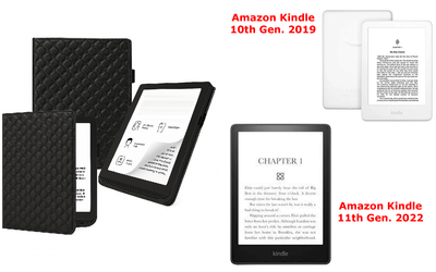Чехол CRAYTON для Amazon Kindle 10th Gen. 2019, 11th Gen. 2022 – стиль, защита, цвет Karos Black