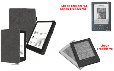 Чехол CRAYTON для Lbook Ereader V3, V3+, V5 – стиль, защита, цвет Gray