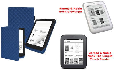 Чехол CRAYTON для Barnes & Noble Nook GlowLight, The Simple Touch Reader – стиль, защита, цвет Karos Blue